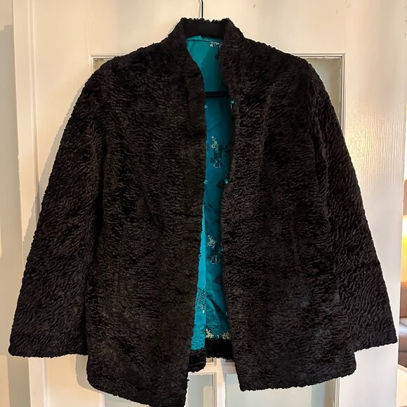 Vintage shearling-style reversible coat - Picture 1 of 3